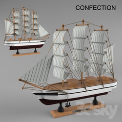 Other decorative objects Layout of the ship CONFECTION 