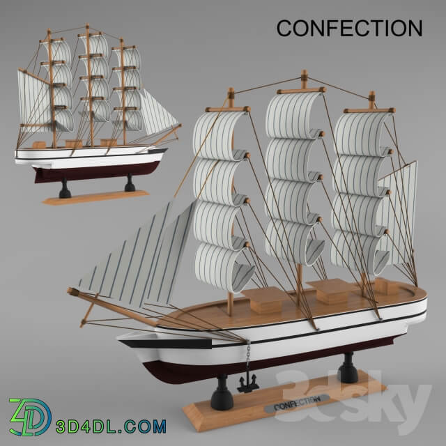Other decorative objects Layout of the ship CONFECTION