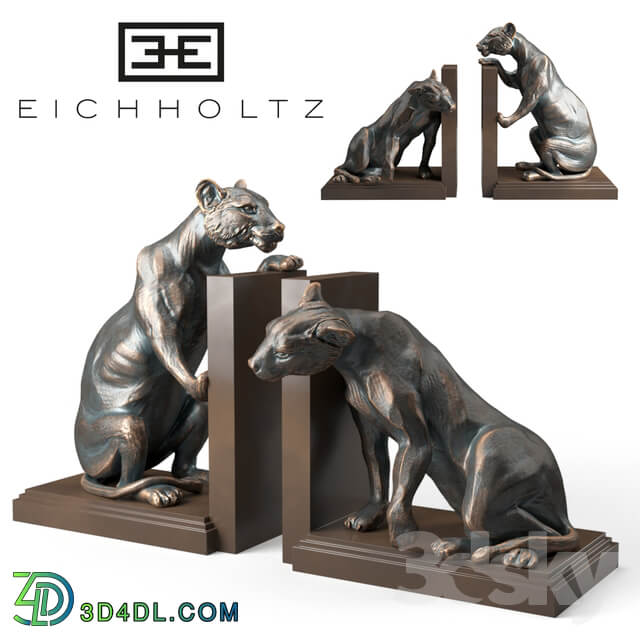 Bookend Lioness set of 2 Eichholtz