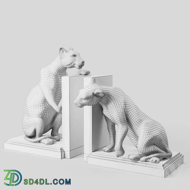 Bookend Lioness set of 2 Eichholtz