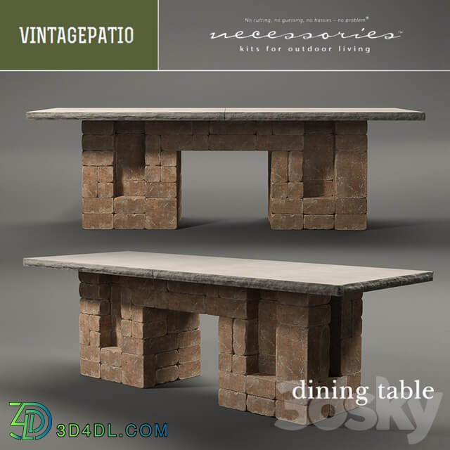 VINTAGEPATIO Dining Table Other 3D Models