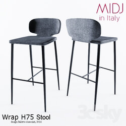 Wrap H75 Stool by MIDJ in Italy 