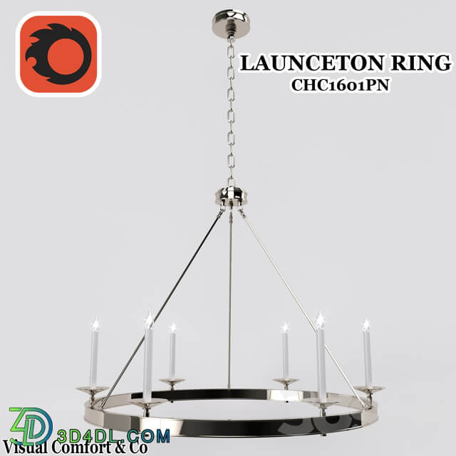 LAUNCETON RING Pendant light 3D Models