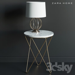 Coffee table and lamp ZARA home 