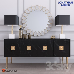 Sideboard Chest of drawer CRAWFORD FOUR DOOR CONSOLE BY JONATHAN ADLER 