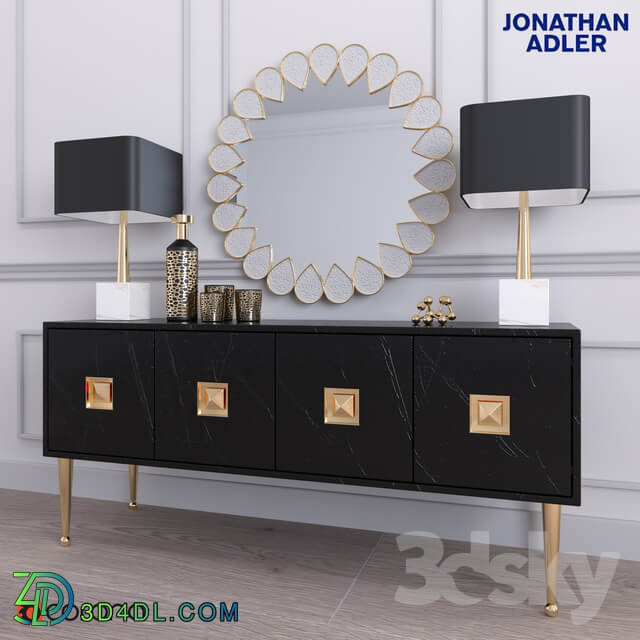 Sideboard Chest of drawer CRAWFORD FOUR DOOR CONSOLE BY JONATHAN ADLER