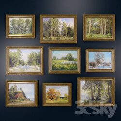 Landscapes from Alexander Ilyin framed 