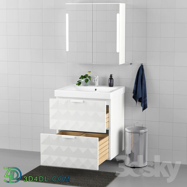 Set of bathroom furniture IKEA GODMORGON ODENSVIK