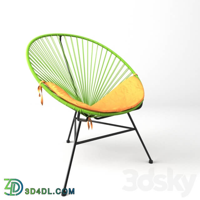 Acapulco Green Chair. Sim Trade. 3D Models