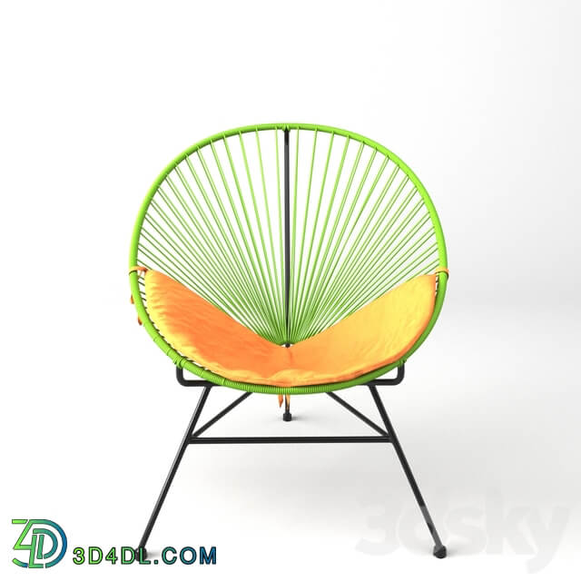 Acapulco Green Chair. Sim Trade. 3D Models