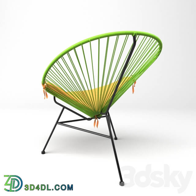 Acapulco Green Chair. Sim Trade. 3D Models