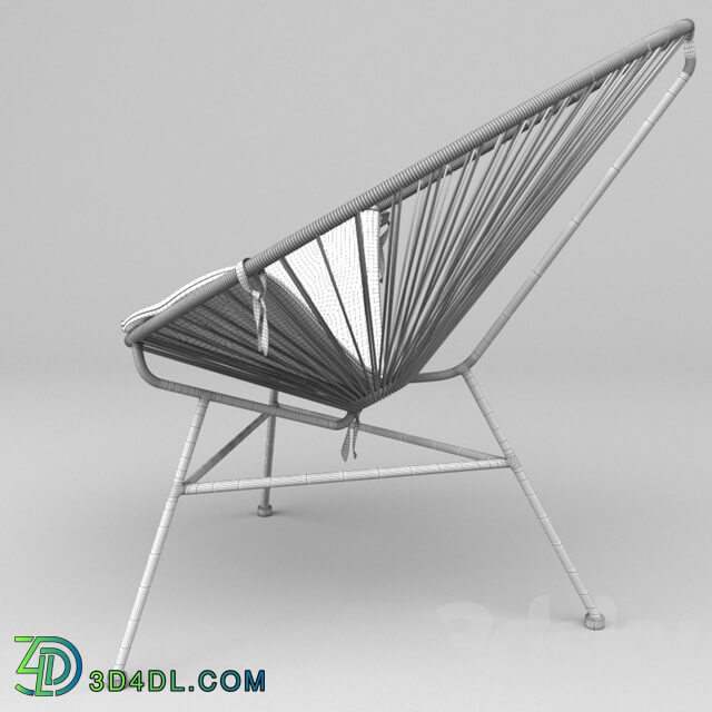 Acapulco Green Chair. Sim Trade. 3D Models