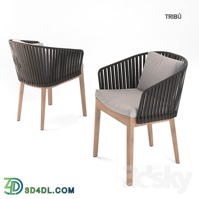 Table Chair Tribu Mood armchair table