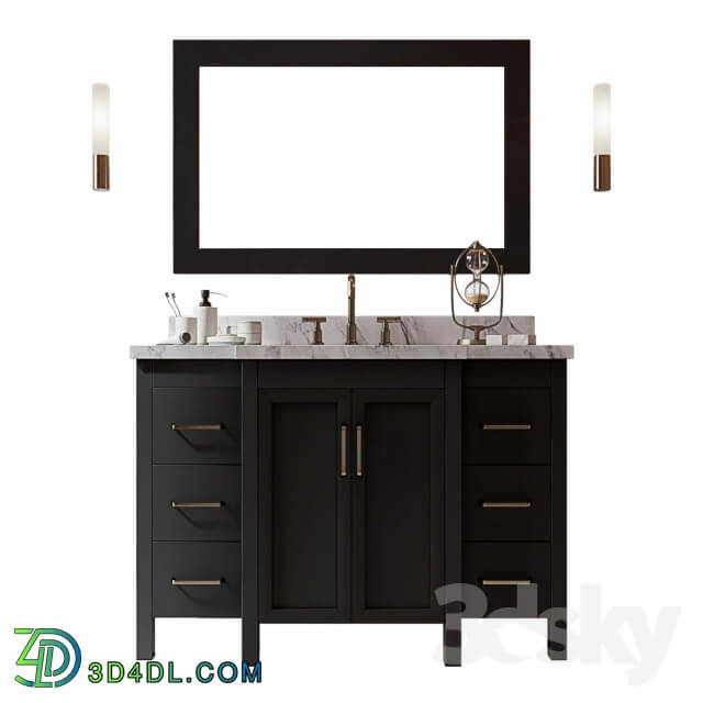 Bathroom Vanity bmc1603 v4802 blk