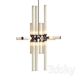 Castle 18 03 bronze cream von Roll Hill Pendant light 3D Models 