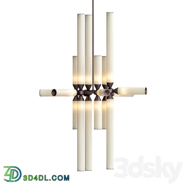 Castle 18 03 bronze cream von Roll Hill Pendant light 3D Models