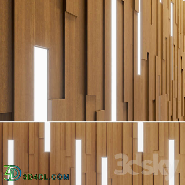 Wall Wooden Stripes