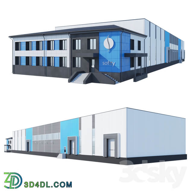 Warehouse with attached office