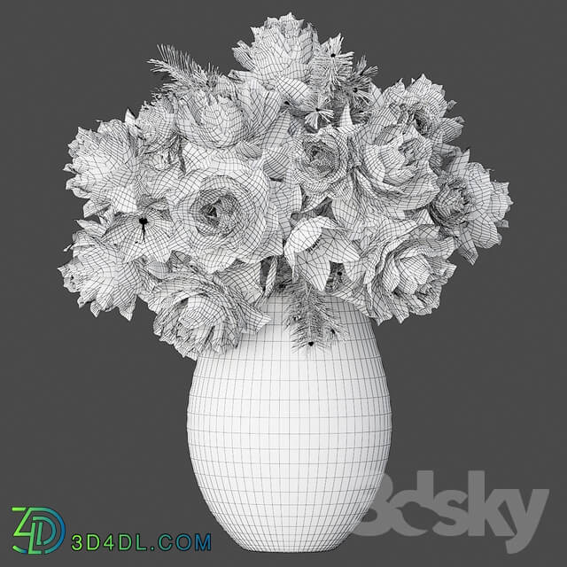 Bouquet of flowers in a vase 27