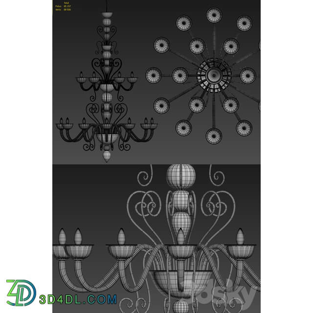 Gatsby Multiforme open light Pendant light 3D Models