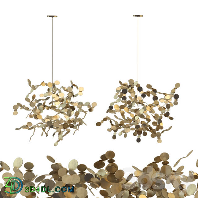 Argent a terzani gold Cloud N90S Pendant light 3D Models