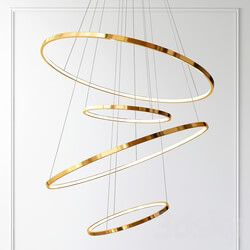 Chandelier Slim Rings Pendant light 3D Models 