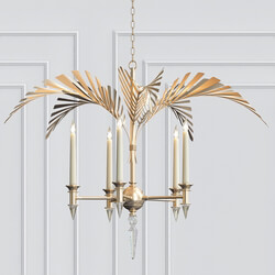 Palm Frond 5 Light Chandelier Pendant light 3D Models 