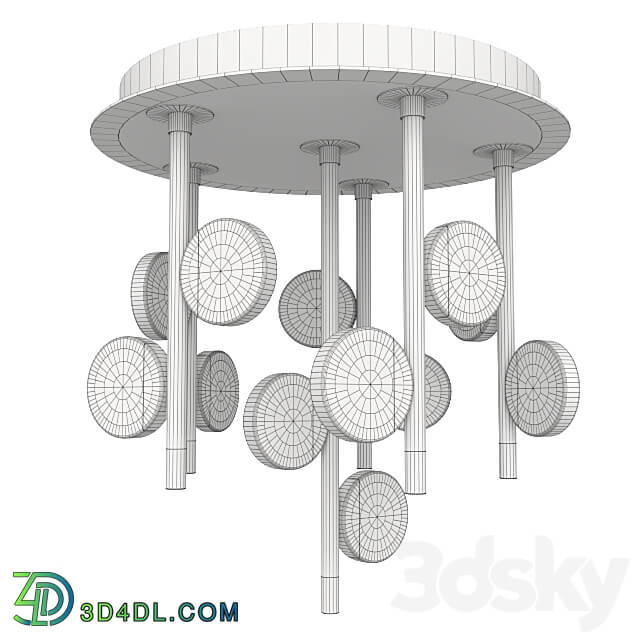Chandelier Eglo Olindra 96968. Ceiling lamp 3D Models