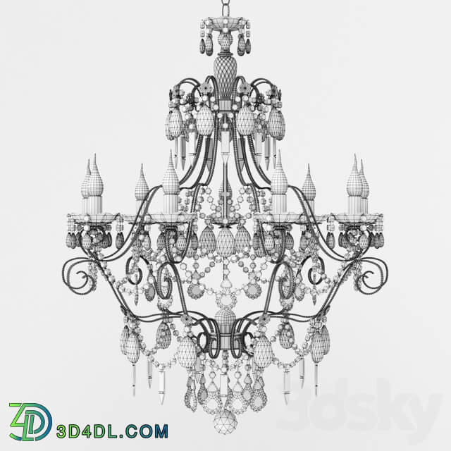 Tredici Cristallo 1358.9 Pendant light 3D Models