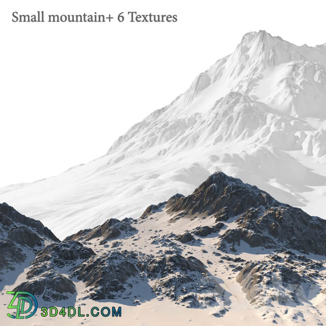 Small mountain 6 Textures 3D Models