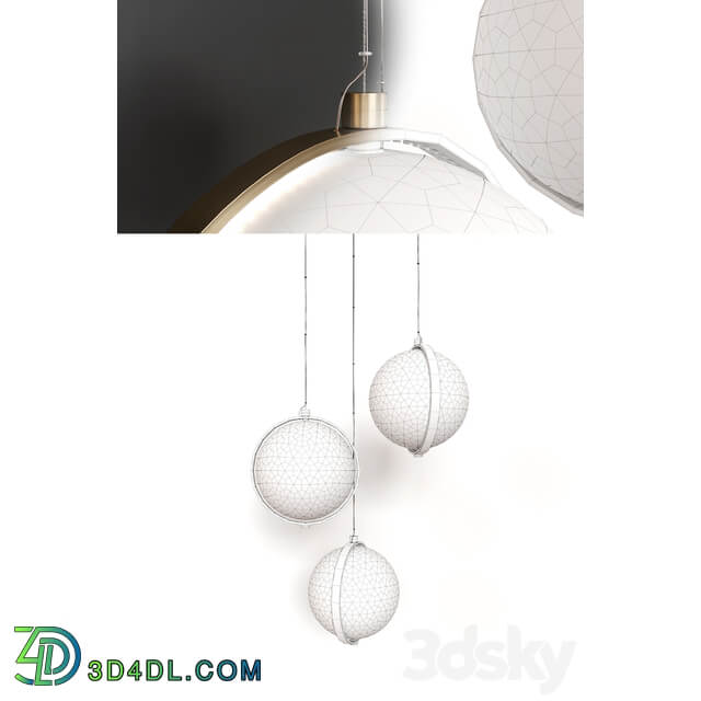 A set of lamps by Baroncelli collection ORION Pendant light 3D Models