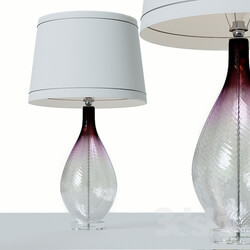 Modern Studio Art Glass Console Lamp. 