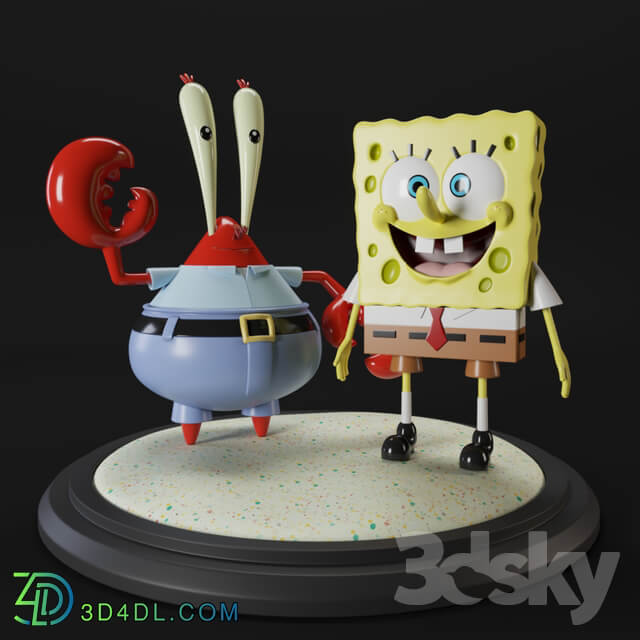 Sponge bob and Mr. Krabs