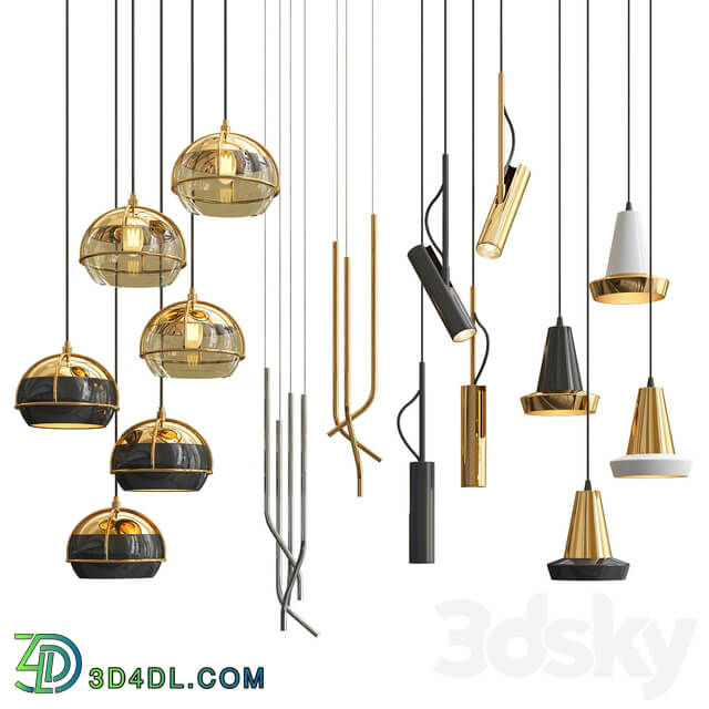 Four Hanging Lights 24 Exclusive Pendant light 3D Models