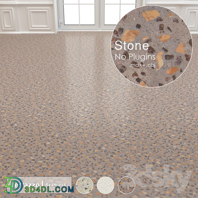 Seamless Terrazzo Stone 006