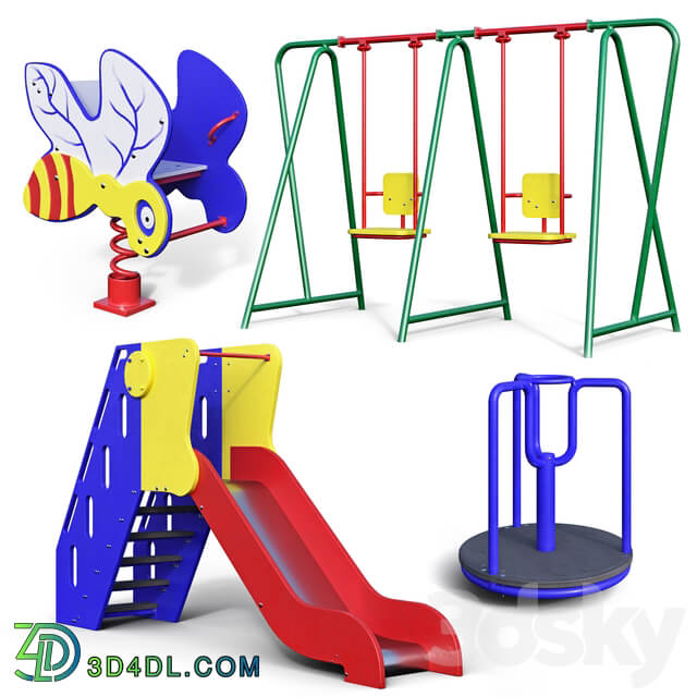 Children 39 s play equipment 3D Models