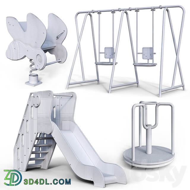 Children 39 s play equipment 3D Models