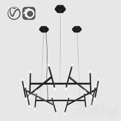 Midnight chandelier Pendant light 3D Models 