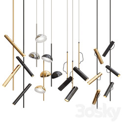 Four Hanging Lights 27 Exclusive Pendant light 3D Models 