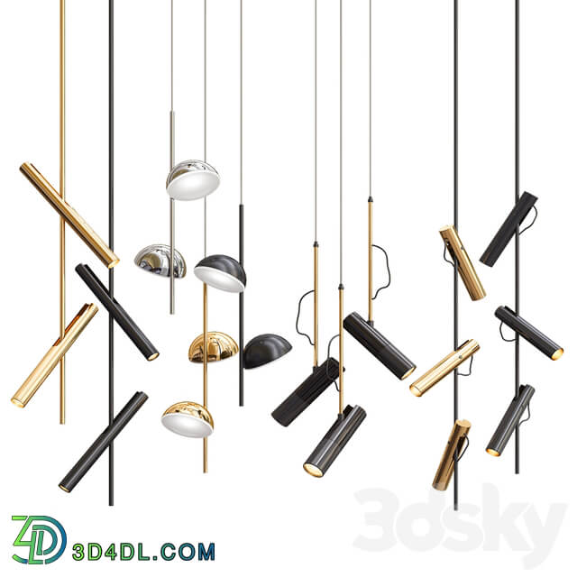 Four Hanging Lights 27 Exclusive Pendant light 3D Models