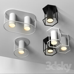 Set of 4 spot ceiling lamps by FILD Architonic 