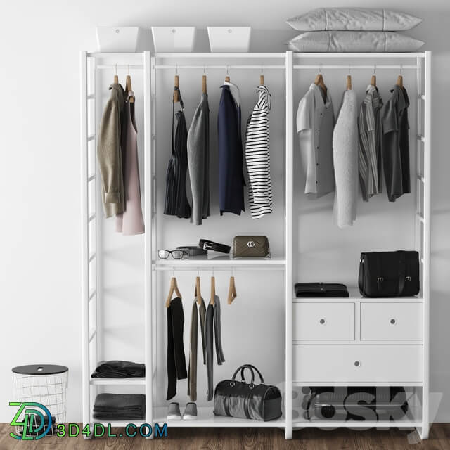 Wardrobe elvari ikea Clothes 3D Models