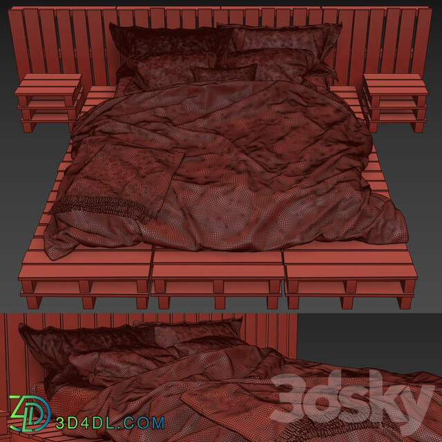 Bed Wood pallet bed