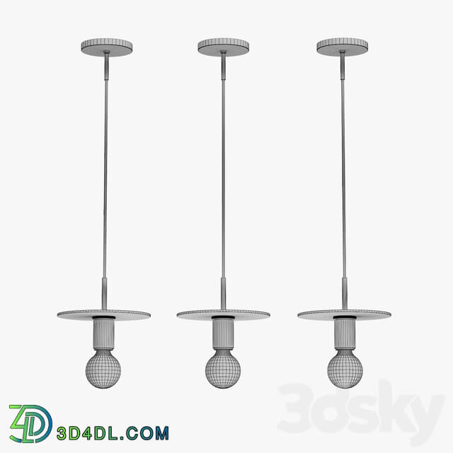 UTILITAIRE DISK PENDANT Pendant light 3D Models