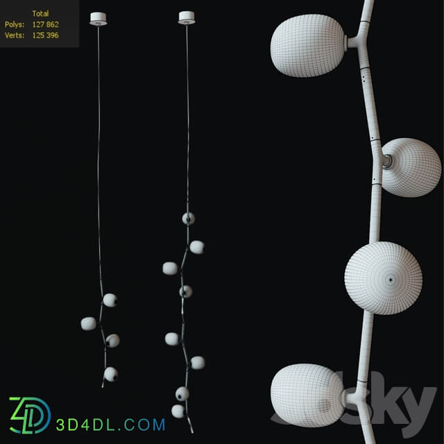 Brokis lights IVY VERTICAL Pendant light 3D Models