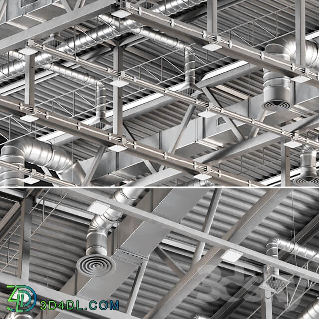 Ceiling Ventilation Gray