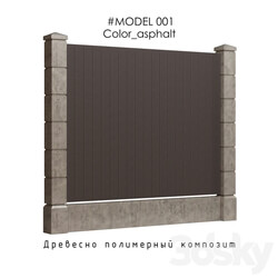 Fence model 01 3D Models 