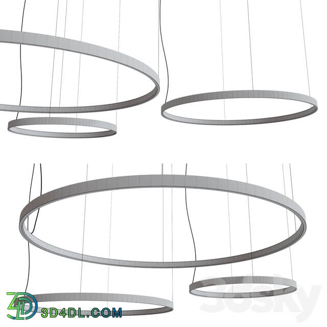 Panzeri Zero Round Pendant light 3D Models