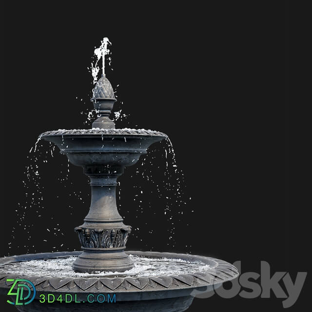 Fountain Urban environment 3D Models