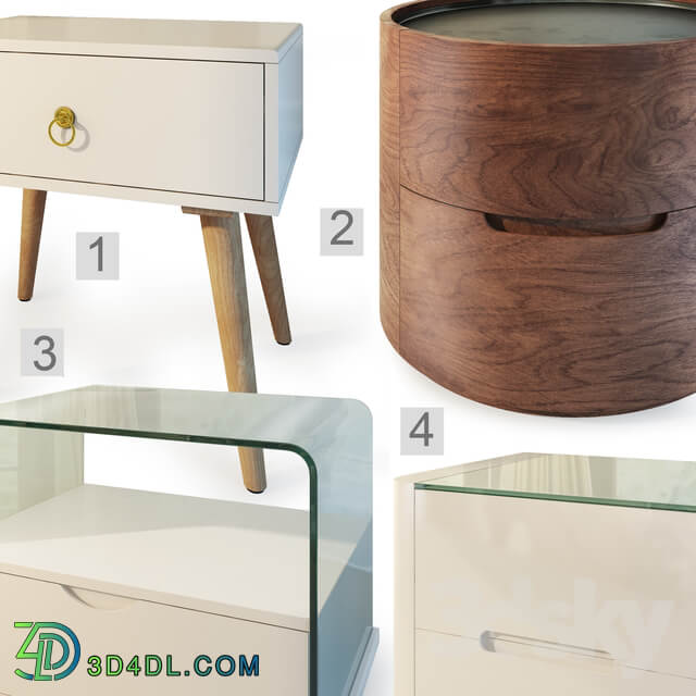 Sideboard Chest of drawer Curbstones from IMODERN set2 . Nightstand bedside table.